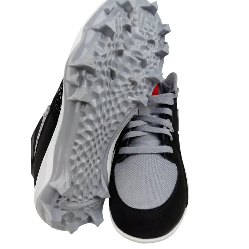 Nike Air Jordan Stadium 90 TD Black Cement Football Cleats HQ0210-060 Size 8